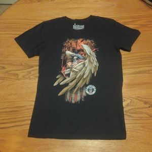 Ruthless Americans Shirt USA made Medium Tee Horror Look Women's 🔥 America Flag